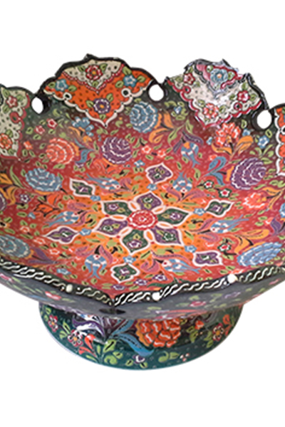 Relief Footed Bowl - 35 cm